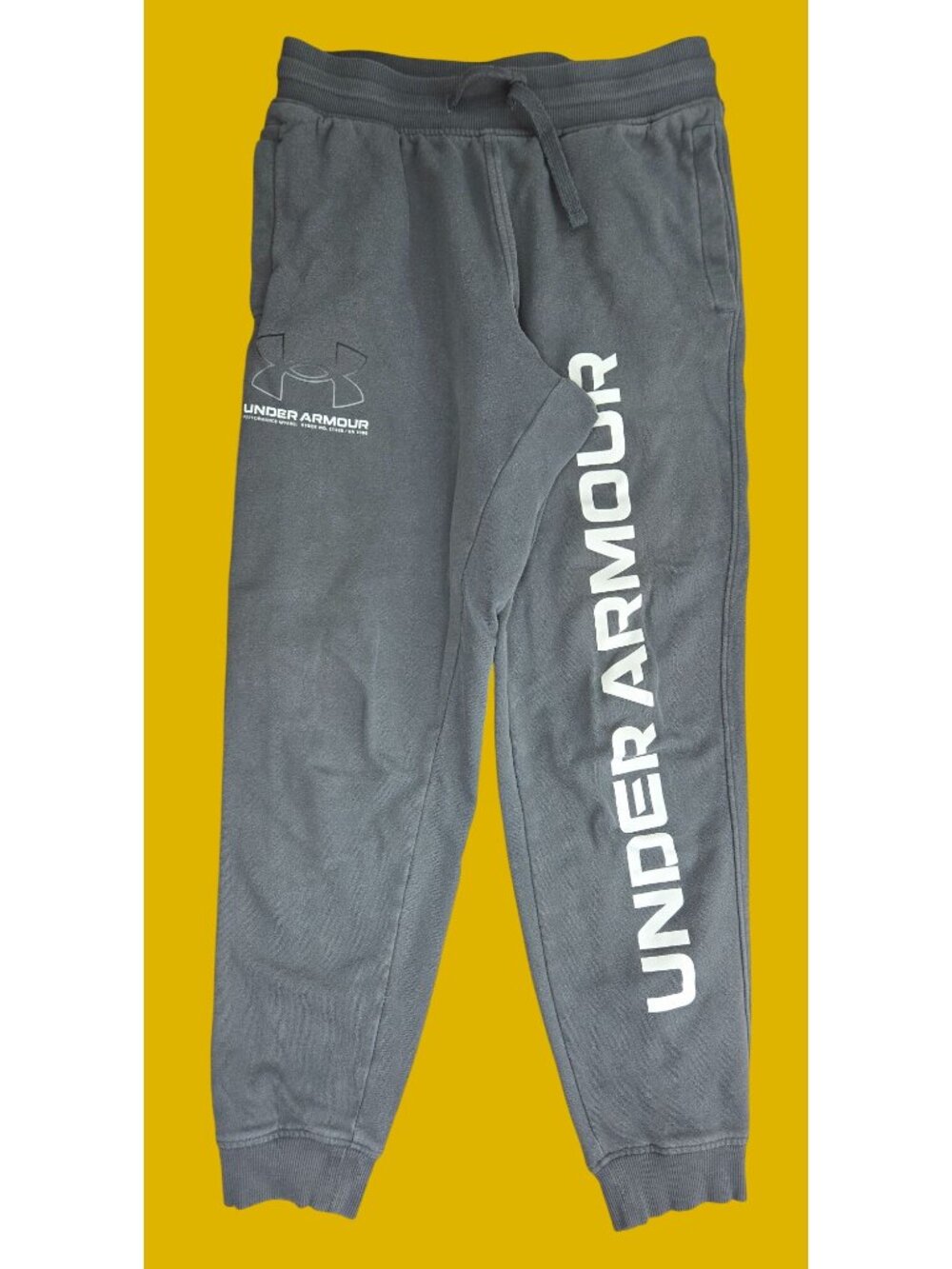 Under Armour Mens Charcoal Gray Jogger Pants Medium